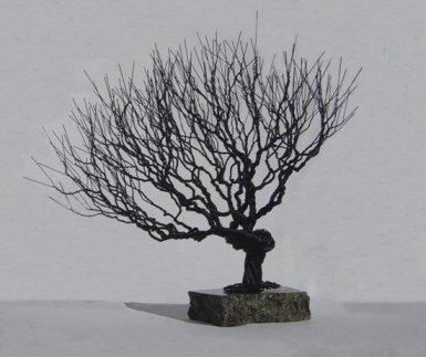Natural Style Wire Bonsai Tree Sculpture