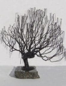 Wire Bonsai Tree Sculpture For Sale - Weeping Willow Style
