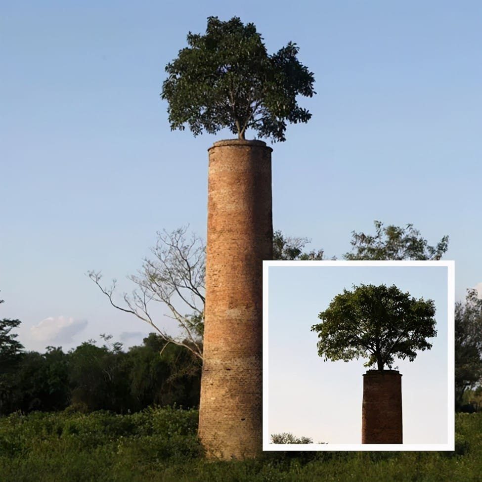 Bonsai in a Chimney